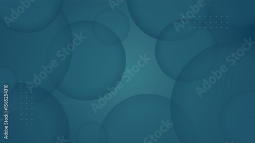Wallpaper Mural Stylish dark teal abstract background featuring layered transparent circles and subtle geometric elements perfect for banners, posters, presentations, digital designs, and web projects Torontodigital.ca