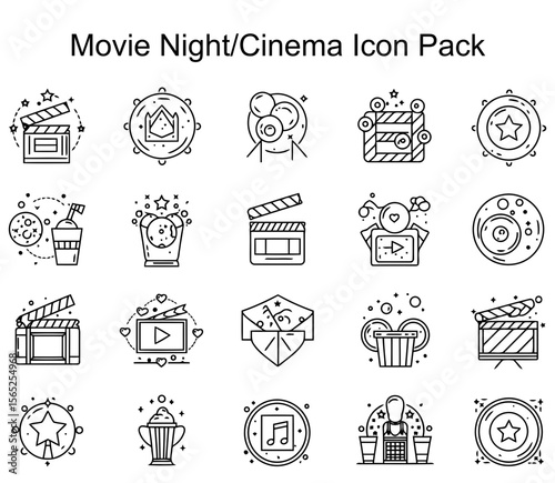 Movie Night/Cinema Icon Pack