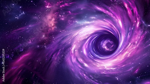 星々に吸い込まれる幻想の渦