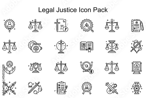 Legal Justice Icon Pack