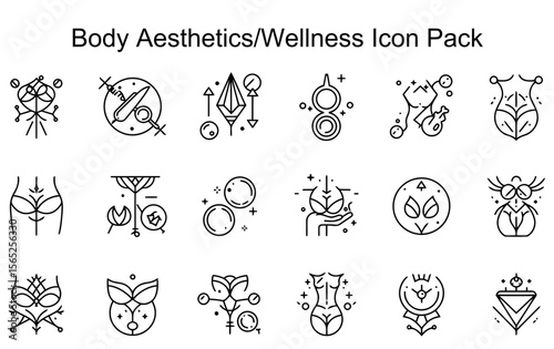 Body Aesthetics/Wellness Icon Pack