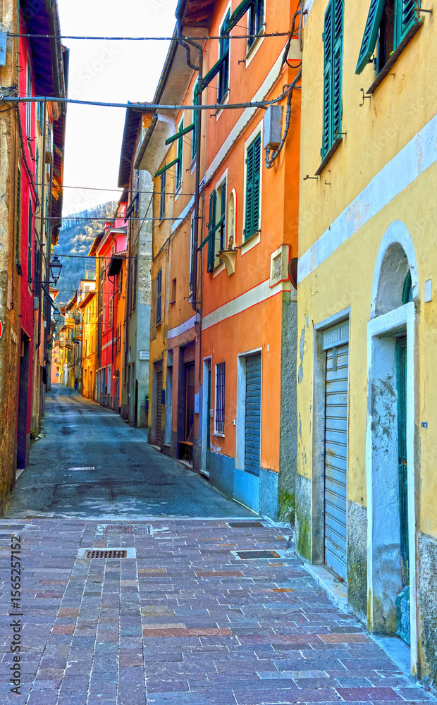 Fototapeta premium the historic center of voltaggio alessandria piedmont italy