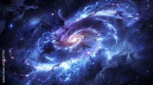 星々に吸い込まれる幻想の渦