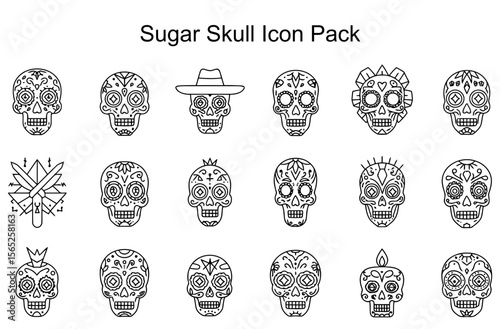 Sugar Skull Icon Pack