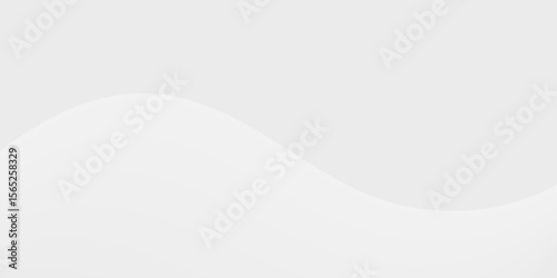 Background shows a white abstract curved line, creating a simple but modern design element. The wave adds a subtle, flowing accent to the web page.