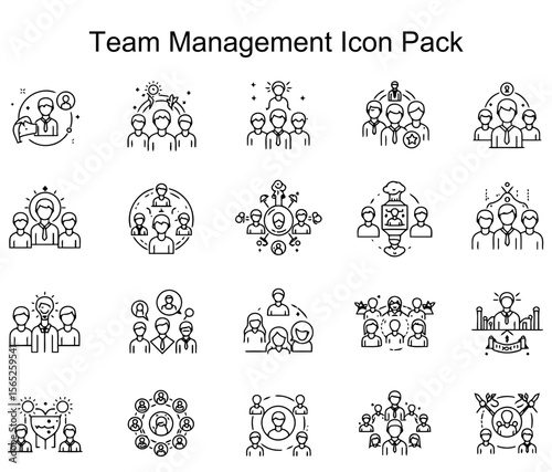 Team Management Icon Pack