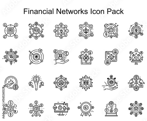 Financial Networks Icon Pack