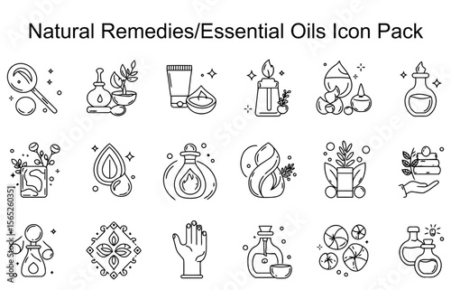 Natural Remedies/Essential Oils Icon Pack