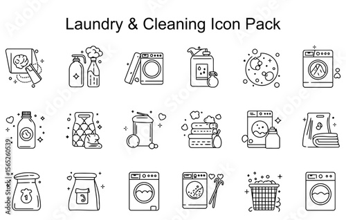 Laundry & Cleaning Icons