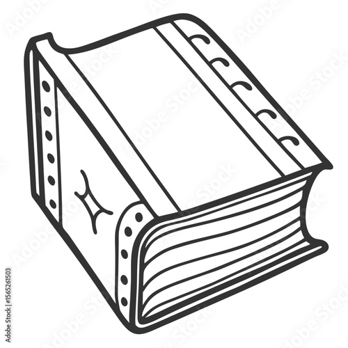 vintage book illustration vector art 