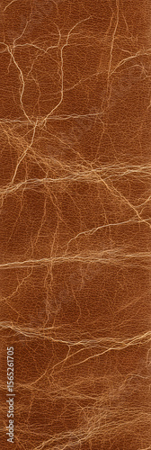 Brown leather texture showing wrinkles and grain details