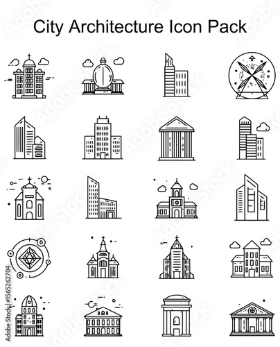 City Architecture Icon Pack