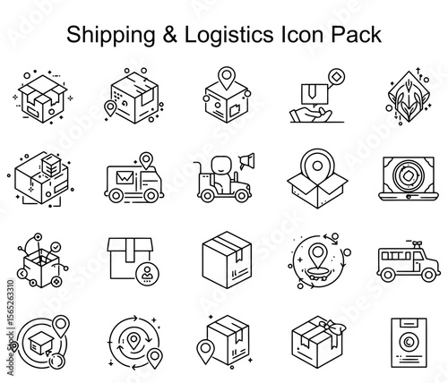 Shipping & Logistics Icon Pack