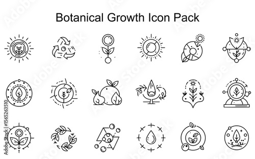 Botanical Growth Icon Pack
