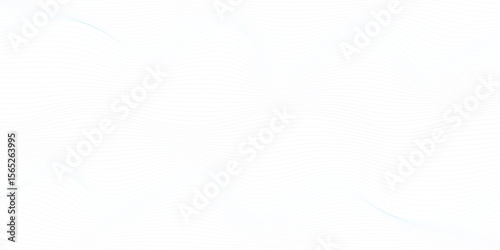 Abstract blue smooth wave on a white background. Dynamic sound wave. Design element. Vector illustration. 