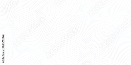 Abstract blue smooth wave on a white background. Dynamic sound wave. Design element. Vector illustration. 