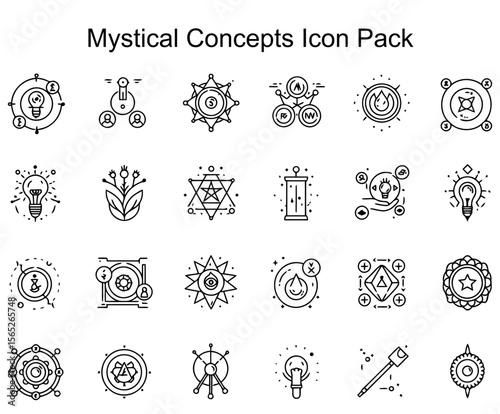 Mystical Concepts Icon Set