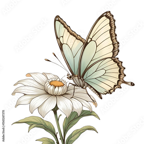 A butterfly on a flower