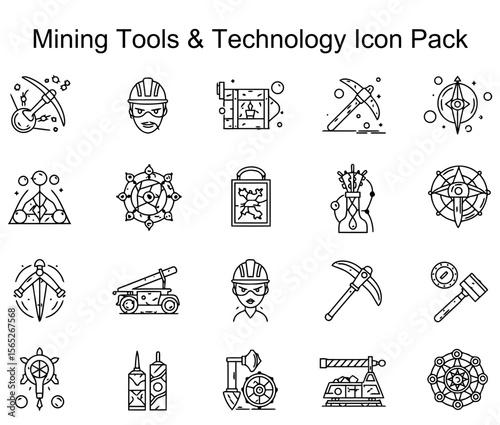 Mining Tools & Technology Icon Pack