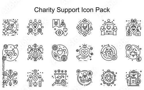 Charity Support Icon Pack
