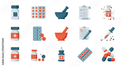 medical vector, Pharmacy and Medication Icons