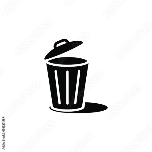 Open trash can icon icon