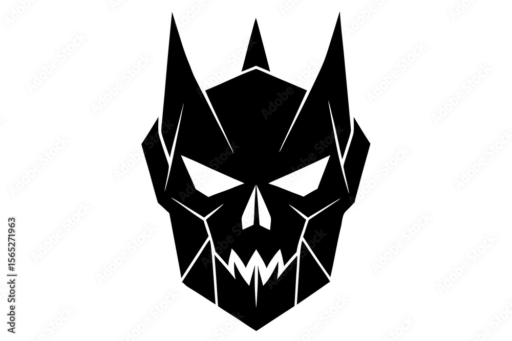 tribal mask isolated on white