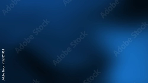 Glowing light blue and royal blue gradient flowing on a black background 4k. Blurred lights. Flashes on dark backdrop for cover, technology banner, web design. Flowing motion. Fluid animation.