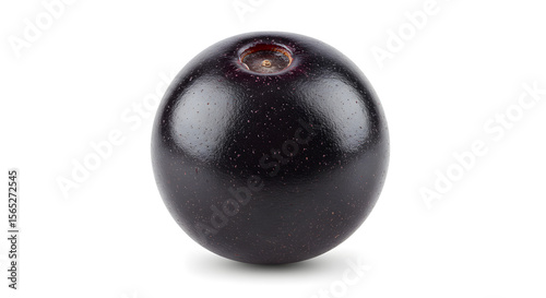 Fresh Black Jamun Fruit Isolated on White Background fruit