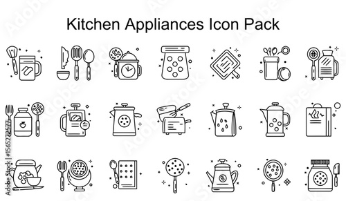 Kitchen Appliances Icon Pack