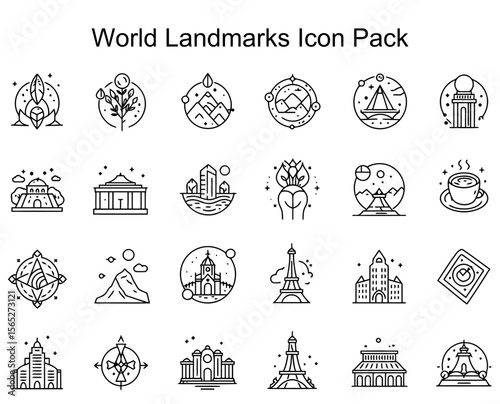 World Landmarks Icon Pack