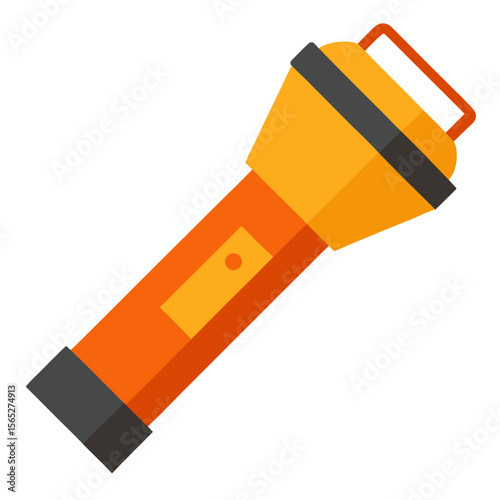 Flashlight vector white background