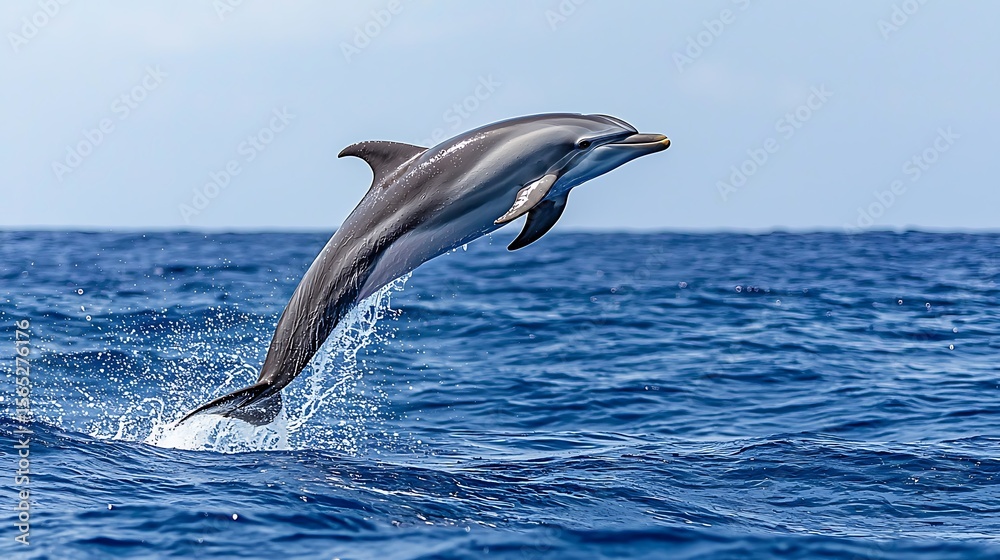 Fototapeta premium Dolphin jumping out of water