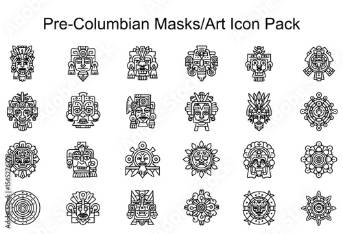 Pre-Columbian Masks/Art Icon Pack