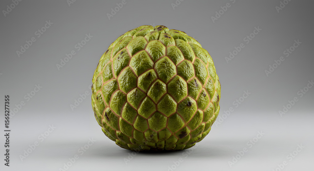 Obraz premium Fresh Custard Apple Fruit Isolated on Gray Background fruit