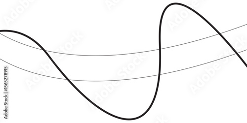 abstract lines background Abstract wave pattern with multiple curved lines