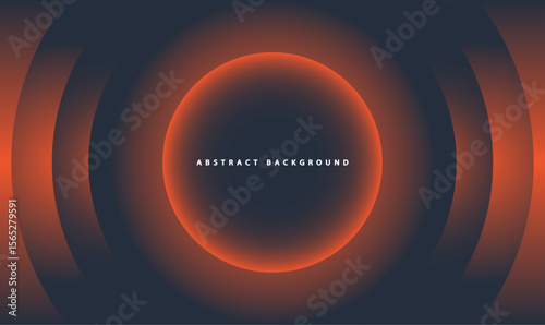 Abstract Glowing Orange Wave Background with Fire and Space Elements – Vector Illustration