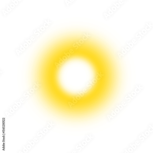 Shining sun special lens flare light effect, Glowing light effects circle, Golden blur light sun, Bright spotlight overlay, Shiny gold star. Vector illustration.
