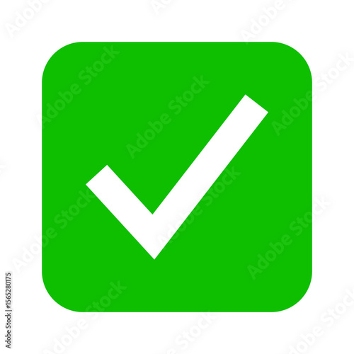 White tick mark on green squire vector illustration. Check mark, correct icon. Free Download White tick mark on green squire vector illustration. Check mark, correct icon. - GFXLoad