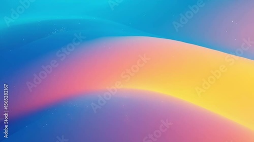 A soothing abstract loop featuring a blurred blend of magenta, blue, and orange hues in a soft gradient cycle.