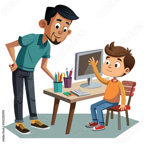 teacher and student