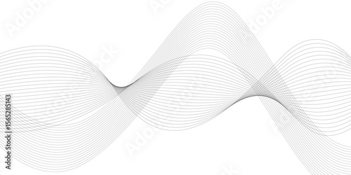 abstract lines background Abstract wave pattern with multiple curved lines