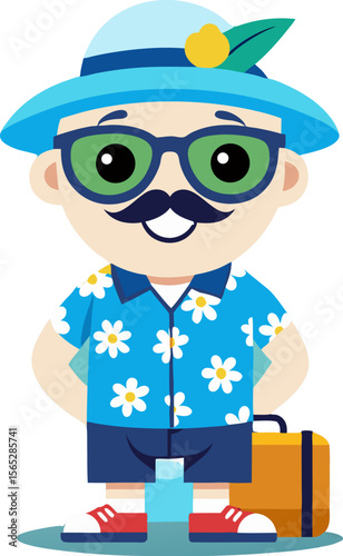 the pilot in a cap