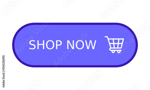 "Shop Now" Button with Shopping Cart Icon. "Shop Now" button with white text and a shopping cart icon, prompting immediate online Browse and purchase.