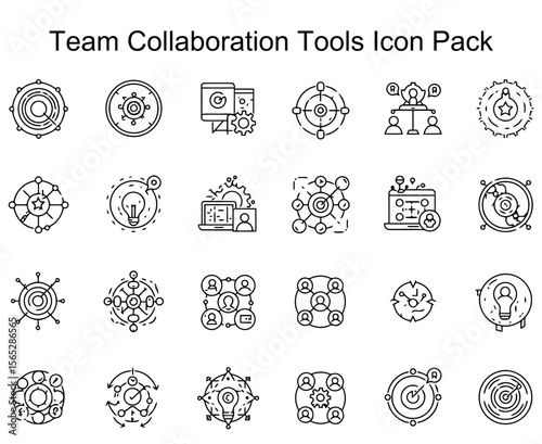 Team Collaboration Tools Icon Pack