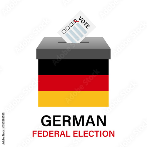 Election in the Germany. Election Concept. Vector Illustration.	