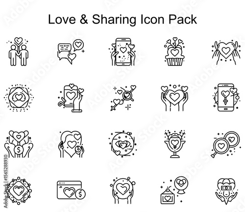 Love & Sharing Icon Pack