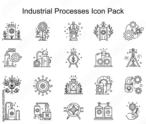 Industrial Processes Icon Pack