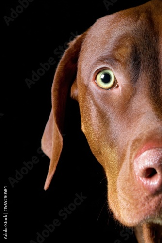 Wallpaper Mural A brown dog with green eyes looking at the camera Torontodigital.ca