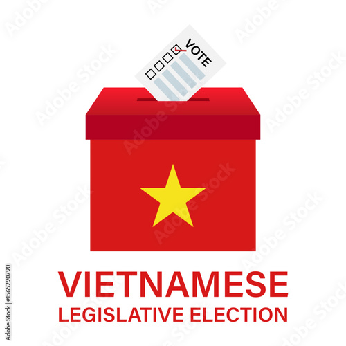 Election in Vietnam. Election Concept. Vector Illustration.